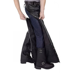 Handmade Leather Horse <b>Riding</b> Full <b>Chaps</b> Custom Private Label Trendy Hot Selling Customized Logo Printing Men Leather <b>Chaps</b> - Product Image 4