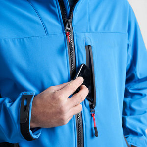 Veste en polaire rouge pour homme, col zippé, respirante, décontractée, pour l'automne, coupe classique, en polyester - Product Image 6