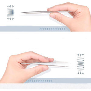แหนบปลายไฟเบอร์กันลื่น ความแม่นยำสูง สำหรับต่อขนตา - Product Image 3