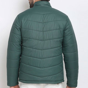 Blouson matelassé décontracté et élégant pour homme avec col montant et fermeture éclair – Idéal pour le froid et la mode urbaine - Product Image 2