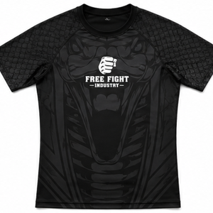 เสื้อรัดกล้ามเนื้อแขนสั้นสำหรับกีฬาต่อสู้แบบอิสระ MMA BJJ  แบบซับลิเมชั่น แห้งเร็ว UPF50+ ป้องกันแบคทีเรีย เป็นมิตรกับสิ่งแวดล้อม - Product Image 2