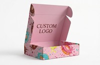 Boîte d'expédition en carton ondulé personnalisée avec logo, finition brillante, en carton pour emballage de cravates