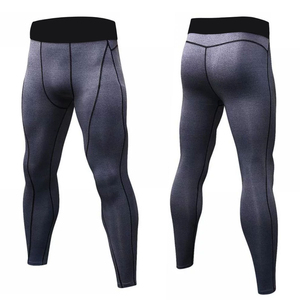 Top Quality Customized Logo Printing Light Weight Men's Compression Tights <b>Seamless</b> <b>Leggings</b> Quick Dry Breathable Elastic Waist - Product Image 3