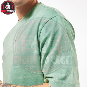 Camiseta Clásica de Manga Corta a Rayas de Corte Regular para Hombre, Estilo Urbano, para Otoño e Invierno, Uso Diario, Lavado Ácido - Product Image 6