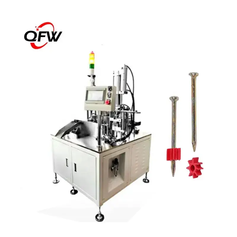 Qfw Automatisering Assemblagemachine Zink Gecoate Aandrijfpen Pistool Gegalvaniseerd Beton Stalen Pin Shoot Nail Assemblage Machine