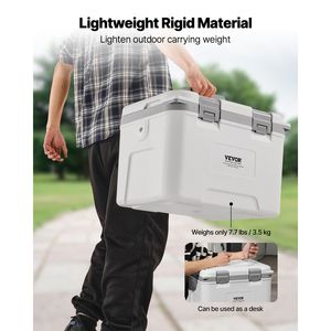 Frigo Portatile Rigido da 21 QT con Maniglie e Cinghie Resistenti, Materiale LLDPE, Frigo Portatile Isolato da 15L - Product Image 3