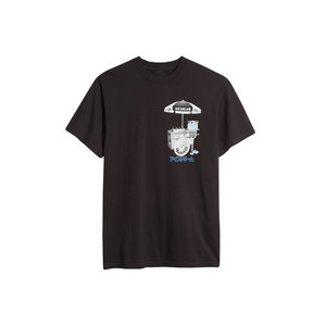 Camiseta Negra de Manga Corta para Hombre con Estampado, Cuello Redondo, Estilo Casual, Corte Regular, 100% Algodón Jersey - Product Image 1