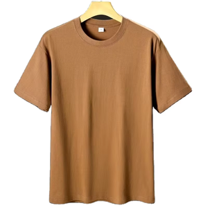 Camiseta Transpirable con Hombros Caídos, Personalizada, para Hombre y Mujer, Mezcla de Poliéster/Algodón, Talla Grande, Manga Corta, Nueva Llegada 2026 - Product Image 1