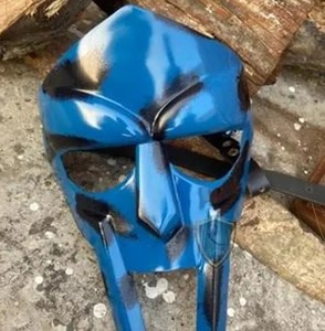 หน้ากากนักรบ MF Doom, หมวกเหล็กคลุมหน้าเต็มใบ, ชุดเกราะยุคกลางสำหรับคอสเพลย์ KULSOOM - Product Image 4