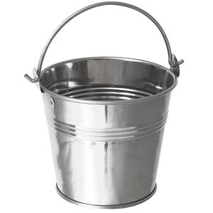 Compact Metal <b>Bucket</b> With Strong Handle For Easy Cleaning Gardening Water Carrying <b>And</b> Storage Needs - Product Image 1