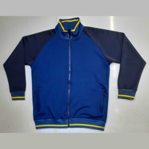 Men Full Zip Sports Track <b>Jacket</b> Red Black Stand Collar Athletic Outerwear Manufacturer OEM Factory Custom Logo Top - Product Image 6