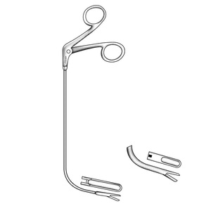 Jurasz Laryngeal Forcep Surgical Kit 19cm (4Pcs) Left Right ENT Surgical <b>Instruments</b> Premium Quality Medical Forceps CE - Product Image 3