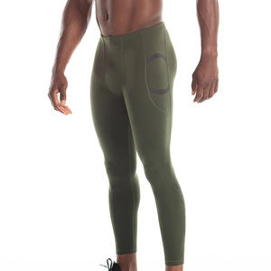 Custom High Quality <b>Men</b> Elastic Waist <b>Men's</b> Quick Dry Compression Yoga Fitness Workout <b>Base</b> <b>Layer</b> Sports Legging Tights for Sale - Product Image 5