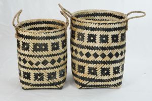ชุดตะกร้าตกแต่ง TRIBAL COLLECTION สำหรับจัดเก็บ ตะกร้าหวายไม้ไผ่ ตกแต่งห้องนั่งเล่น กระถางต้นไม้ ตะกร้าใส่ผ้า ใช้ในบ้านทั่วไป - Product Image 5