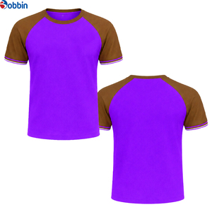 Ropa para hombre, camiseta informal de manga corta con cuello redondo y bloques de color naranja y verde, diseño liso de punto tipo jersey, tallas grandes. - Product Image 6
