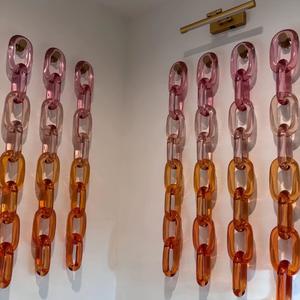 โซ่เรซิ่นใสหลากสีขนาดใหญ่คุณภาพดีเยี่ยม ทำมือ เป็นมิตรกับสิ่งแวดล้อม สำหรับตกแต่งผนัง งาน DIY - Product Image 4