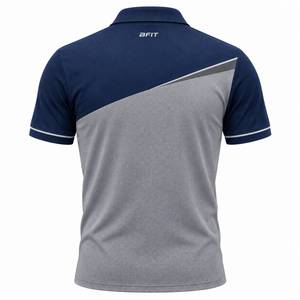 เสื้อยืดแขนสั้นผู้ชาย BFIT ลายพิมพ์บล็อกสี ผ้าถัก ระบายอากาศ แห้งเร็ว ดีไซน์ลำลอง พิมพ์โลโก้ด้านหน้าด้วยเทคนิค Heat-Transfer - Product Image 6