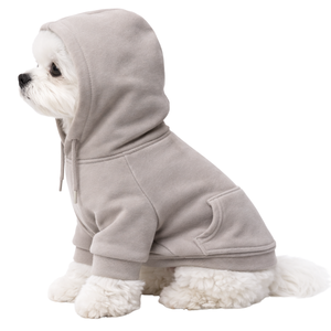 เสื้อฮู้ดดี้สุนัข สีเคลย์ ผ้าฟลีซนุ่ม เสื้อกันหนาวมีฮู้ด อบอุ่น สวมใส่สบาย สำหรับสุนัขพันธุ์เล็กและกลาง ใส่ได้ทั้งในบ้านและนอกบ้าน - Product Image 3