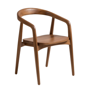 Juego de Comedor ARTERRA Premium Moderno con Mesa de Teca con Borde Natural y Sillas de Teca con Respaldo Curvo, Acabado en Teca Natural, para Restaurante - Product Image 2