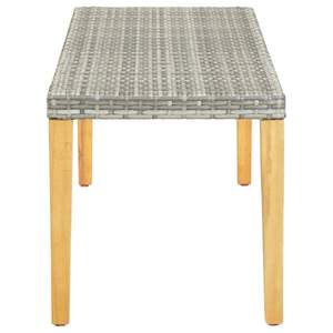 Banc de patio gris en rotin de 31.5 \" - Product Image 3