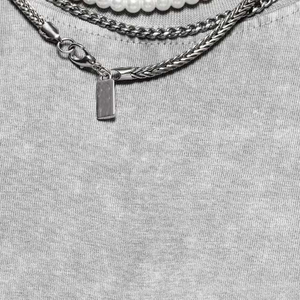 เสื้อยืดลายวินเทจสไตล์สตรีทแฟชั่นลุคสบายๆ ล้างสีแบบเอซิดวอช ทันสมัย สีซีดจาง - Product Image 5