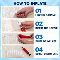 Emballage avancé pour ordinateur portable : sac gonflable Elite à colonnes d'air, housse de protection antichoc en plastique transparent