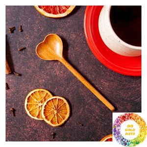 Cuchara de Madera con Forma de Corazón para Azúcar, Especias, Condimentos, Bebidas, Postres y Tazones de Desayuno, Utensilios de Cocina Naturales Hechos a Mano - Product Image 6