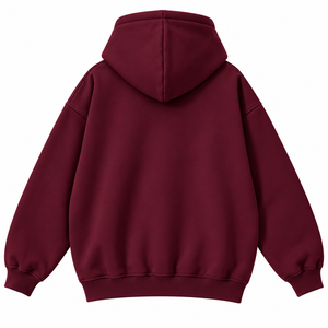 Unisex <b>Burgundy</b> Hot Selling <b>Men</b> Hoodies & Sweatshirts Plus Size Breathable <b>Hoodie</b> Custom Logo Heavyweight Casual Solid Color Man - Product Image 6