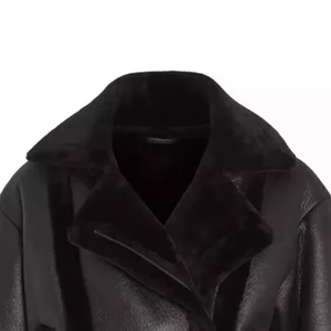 Women's Streetwear Fashion <b>Leather</b> Blouson <b>Jacket</b> Breathable Animal Print <b>Winter</b> Clothing - Product Image 5