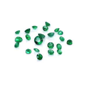 Esmeraldas naturales de Zambia calibradas, redondas de 5.5 mm, piedras preciosas facetadas sueltas para la fabricación de joyas, listas para usar. - Product Image 2