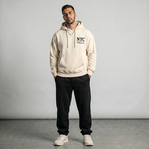 Men’s 320G Heavyweight Fleece Tracksuit – Custom Embroidered Logo Hoodie & <b>Sweatpants</b> <b>Set</b> - Product Image 1