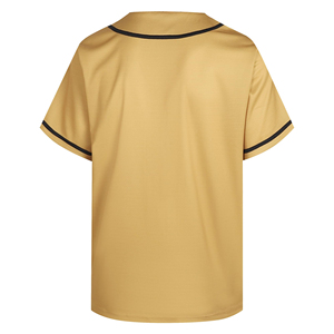 Maillot de baseball imprimé anti-rides pour homme, manches courtes, logo/couleur personnalisés, qualité supérieure, respirant, antibactérien, 100% coton - Product Image 2
