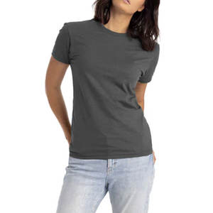T-shirt en coton filé à anneaux 48% polyester, col rond, vente en gros - Product Image 6