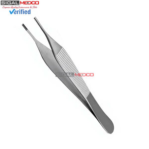 Pinzas para Tejidos Marrones 7x7 y 9x9 con Dientes, Instrumento Quirúrgico Veterinario de Acero Inoxidable de Grado Alemán para Agarrar Tejidos con Precisión - Product Image 3