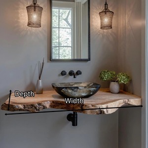 Soportes de madera hechos a mano montados en la pared estante de tocador estante de baño estante flotante hecho en Vietnam - Product Image 4