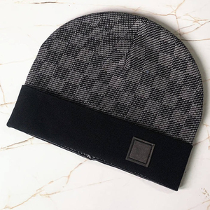 SAFETY SPECTRUM Custom Logo Jacquard Knitted Warm <b>Winter</b> Beanie <b>Hat</b> with Bow & Rivet Adjustable Wool/Cotton for <b>Men</b> - Product Image 2