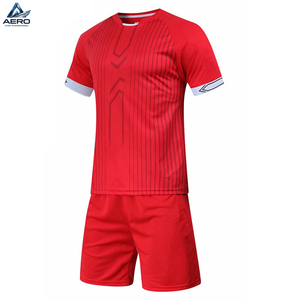 Uniforme de Fútbol de Alta Calidad en Color Rojo Sólido con Diseño Personalizado, Uniforme Deportivo de Entrenamiento para Adultos al por Mayor - Product Image 2