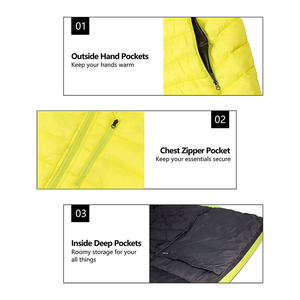 Chaquetas Acolchadas Unisex Personalizadas, Diseño de Parches, Cuello Alto, Impermeables, Transpirables, 100% Nailon, Relleno Grueso para Invierno - Product Image 4