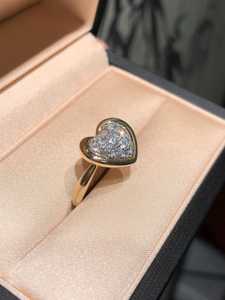 Heart Shapes 14K Solid Gold <b>Ring</b> Round Cut Lab Grown Diamond Engagement Wedding <b>Proposal</b> Gift For Lovers Charms - Product Image 5