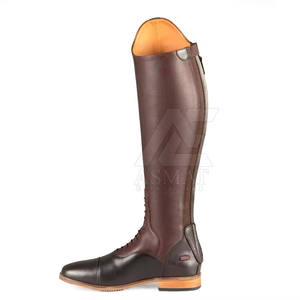 Botas de equitación de cuero de alta calidad para hombre, botas ecuestres altas para entrenamiento y práctica de equitación. - Product Image 4