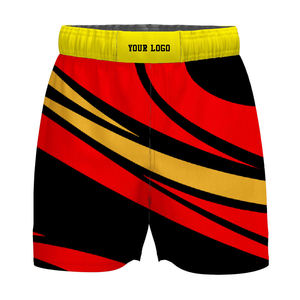 Pantalones Cortos Deportivos Elásticos para Hombre con Logotipo Frontal, para Lucha Libre, Jiu Jitsu, Kimono, MMA, Sanda, Artes Marciales, para UFC, Gimnasio y Combate - Product Image 1
