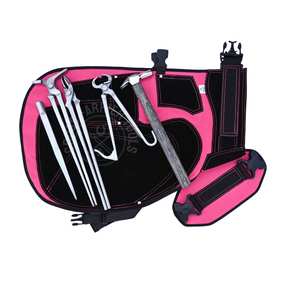 Kit d'outils de fermeur et de forgeron avec écarteur de sabots, tablier, coupe-fer à sabots, pince à sabots et pince à tête ronde - Product Image 1