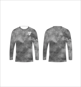 เสื้อยืดแขนยาวลายพรางสีเทาแบบซับลิเมชั่นสำหรับผู้ชาย เหมาะสำหรับการล่าสัตว์ ตกปลา ออกกำลังกาย และฝึกซ้อมกีฬา - Product Image 4