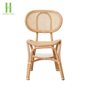 Silla Infantil de Madera Maciza y Ratán, Silla de Comedor para Niños Pequeños, Asiento de Mimbre Tejido, Color Pastel, Personalizable, Precio de Fábrica para Fiestas y Eventos Infantiles - Product Image 2