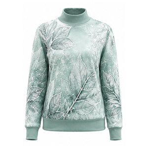 Sudadera de Cuello Alto para Mujer, Diseño Moderno, Ajuste Cómodo, Estilo Casual Urbano, Calidad de Exportación - Product Image 1