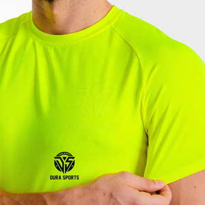 Diseña tu propio logotipo, camiseta de gimnasio estampada de algodón 100% de corte holgado para hombre, camisetas de gimnasio casuales para hombre de primera calidad - Product Image 2