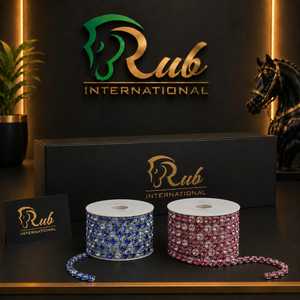 Diadema de cristal de lujo en forma de U para caballo, accesorio de cuero premium con diamantes para brida, equipo de exhibición personalizable de alta calidad, color personalizado - Product Image 4