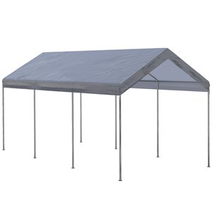 "10FT X 20FT Carport <b>Canopy</b> <b>Tent</b> Portable Garage Patio Cover Adjustable Height Anti UV Car Truck Shelter" - Product Image 1