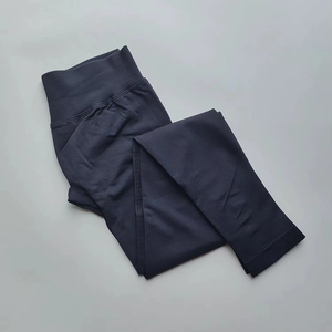 Conjunto de leggings deportivos 100% algodón para mujer, pantalones de yoga de algodón orgánico, leggings de yoga sostenibles para mujer, alta calidad, venta al por mayor - Product Image 5