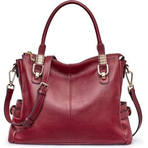 Sac fourre-tout en cuir véritable tie-dye personnalisé pour femme, grande capacité, sac à bandoulière avec fermeture éclair et sangle réglable pour usage quotidien - Product Image 1